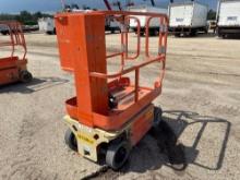 2017 JLG 1230ES SCISSOR LIFT SN:0130031934 electric powered, equipped with 12ft. Platform height,