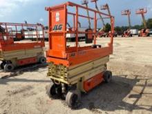 2018 JLG 2032ES SCISSOR LIFT SN:200264308 electric powered, equipped with 20ft. Platform height,