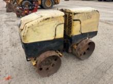 WACKER RT82-SC2 TRENCH ROLLER powered by diesel engine, equipped with padsfoot drum, vibratory drum,