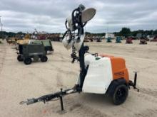MAGNUM LIGHT PLANT VN:46265 powered by diesel engine, equipped with 4-1,000 watt lightbulbs, 6KW,