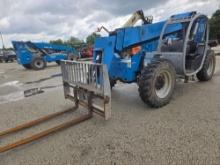 GENIE GTH844 TELESCOPIC FORKLIFT SN:GTH0812-16187 4x4, powered by diesel engine, equipped with