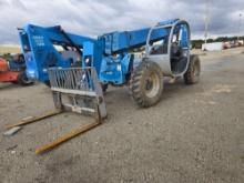 GENIE GTH844 TELESCOPIC FORKLIFT SN:GTH0812-16195 4x4, powered by diesel engine, equipped with