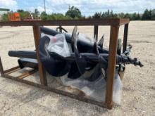NEW AGT SSECAG-Y AUGER W/ 14IN., 12IN., & 6IN. BITS SKID STEER ATTACHMENT