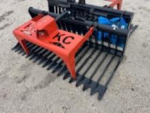 NEW 76IN. SKELETON GRAPPLE BUCKET SKID STEER ATTACHMENT
