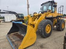 SAMSUNG LC150-2 RUBBER TIRED LOADER SN:10Y0362 powered by Cummins diesel engine, equipped with