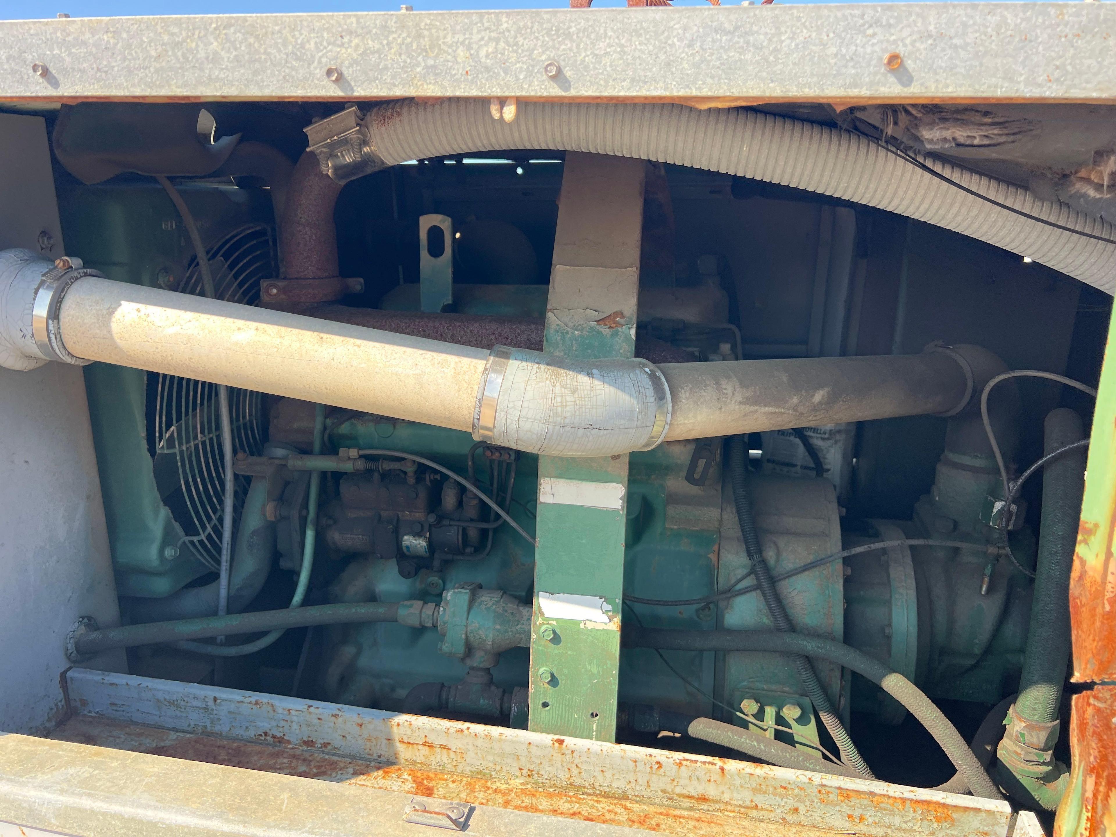 SULLAIR 185CFM AIR COMPRESSOR powered by diesel engine, equipped with 185CFM, trailer mounted.