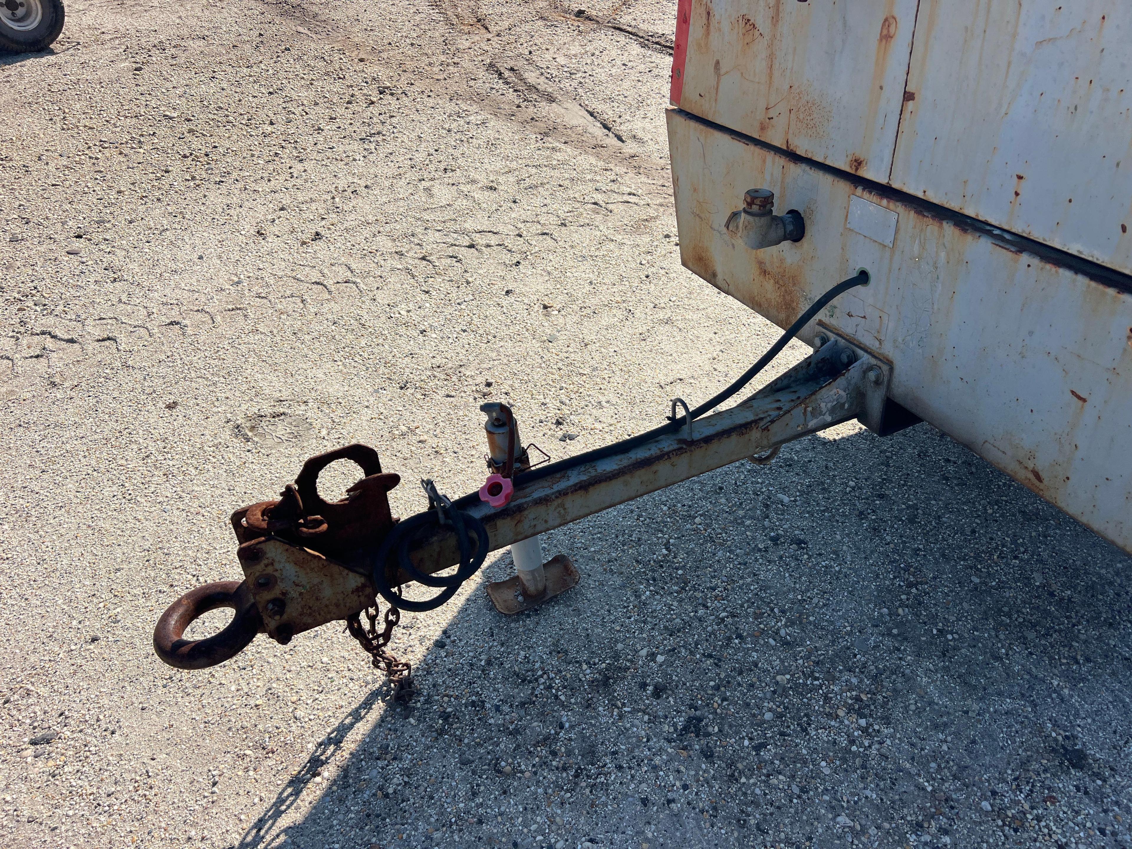 SULLAIR 185CFM AIR COMPRESSOR powered by diesel engine, equipped with 185CFM, trailer mounted.