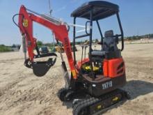 NEW AGT YNT18 HYDRAULIC EXCAVATOR powered by Yanmar diesel engine, 15HP, side swing, digging bucket.