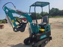 NEW AGT QH12R HYDRAULIC EXCAVATOR powered by 420cc gas engine, equipped with OROPS, auxiliary