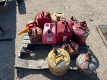PALLET OF FUEL CANS SUPPORT EQUIPMENT