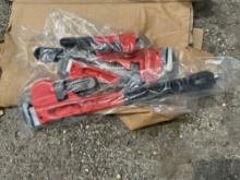 4 PC STEEL PIPE WRENCH NEW SUPPORT EQUIPMENT