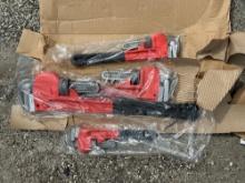 4 PC STEEL PIPE WRENCH NEW SUPPORT EQUIPMENT