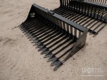 NEW 76IN. SKELETON BUCKET W/ HIGH SIDE SKID STEER ATTACHMENT