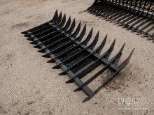 NEW 70IN. ROOT RAKE SKID STEER ATTACHMENT