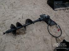NEW GIYI 12IN. AUGER ROD MINI TRACK LOADER ATTACHMENT