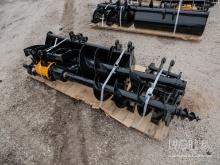 NEW MIVA 8 PC. PACKAGE EXCAVATOR ATTACHMENT includes quick hitch, rake, ripper, graber, auger, 12in.