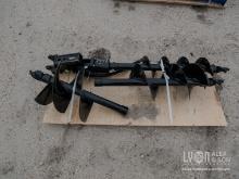 NEW MIVA (3) 8IN. AUGER EXCAVATOR ATTACHMENT with 12in./16in. Rod.