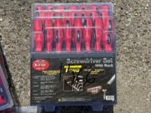 30 PC TORQ SCREWDRIVER SET W/ STORAGE RACK NEW SUPPORT EQUIPMENT