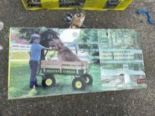 WAGON- CHILDRENS ALL TERRAIN FARM WAGON - GREEN NEW SUPPORT EQUIPMENT