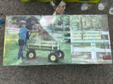 WAGON- CHILDRENS ALL TERRAIN FARM WAGON - GREEN NEW SUPPORT EQUIPMENT
