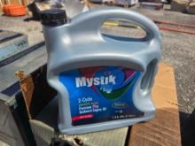 MYSTICK SYNTHETIC 2 CYCLE MOTOR OIL ( 4 GAL PER CASE ) NEW SUPPORT EQUIPMENT
