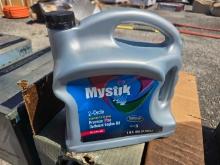MYSTICK SYNTHETIC 2 CYCLE MOTOR OIL ( 4 GAL PER CASE ) NEW SUPPORT EQUIPMENT