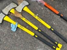3.5 LB DOUBLE BIT AXE W/ FIBERGLASS HANDLE NEW SUPPORT EQUIPMENT