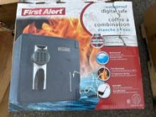 FIRST ALERT 2092F 1.32 CU FT FIRE AND WATER PROOF DIGITAL SAFE NEW SUPPORT EQUIPMENT
