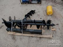NEW MOWER KING SSECAG-Y AUGER W/ 14IN., 12IN., & 6IN. BITS SKID STEER ATTACHMENT