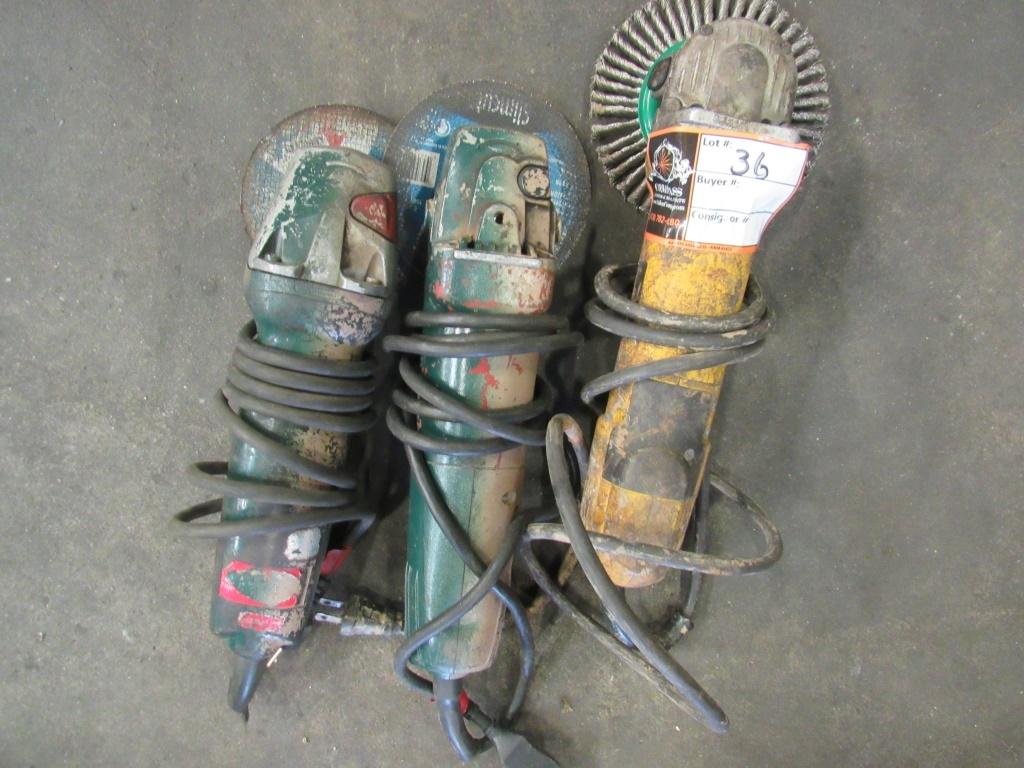 (Qty - 3) Angle Grinders-