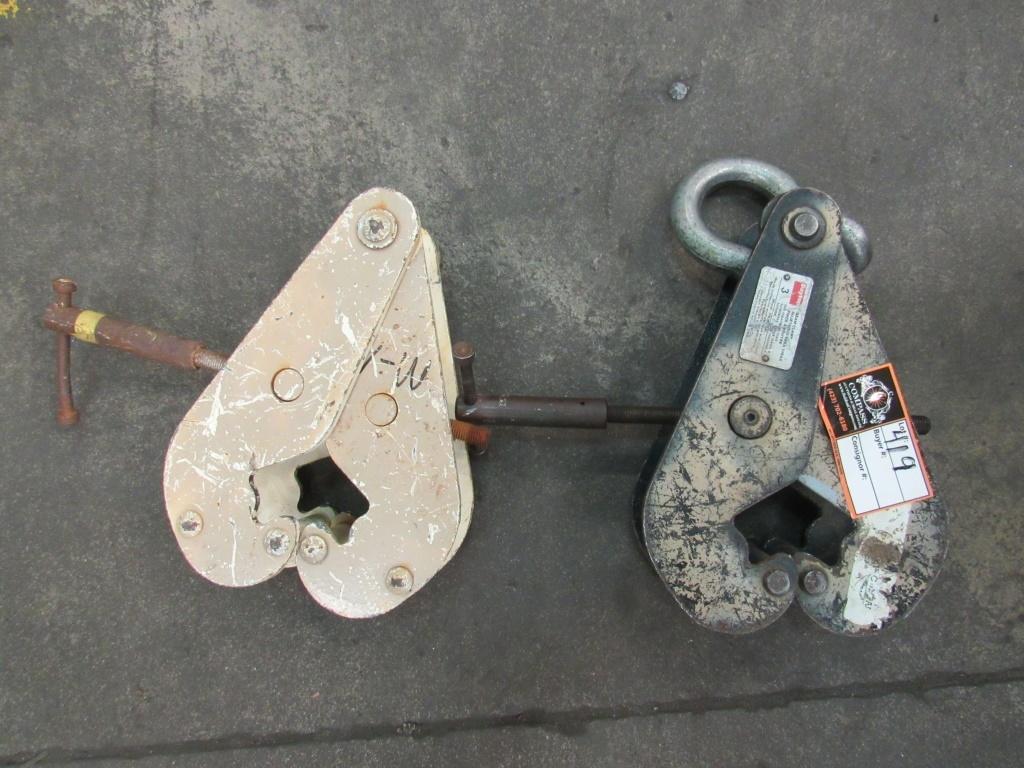 (Qty - 2) 3 Ton Beam Clamps-