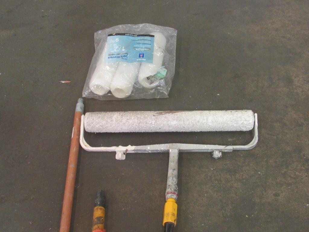 Canvas Dropcloth, Rollers, Spray Guns-