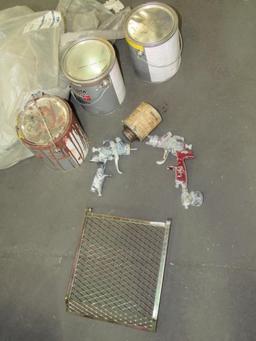 Canvas Dropcloth, Rollers, Spray Guns-
