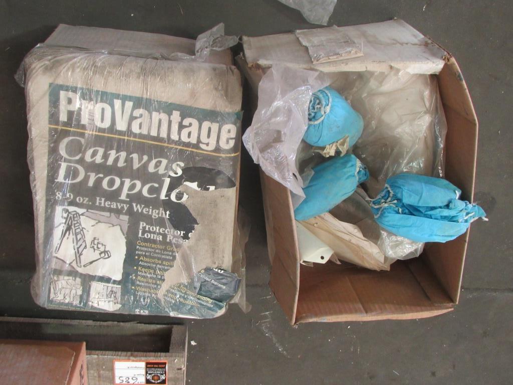 Canvas Dropcloth, Rollers, Spray Guns-