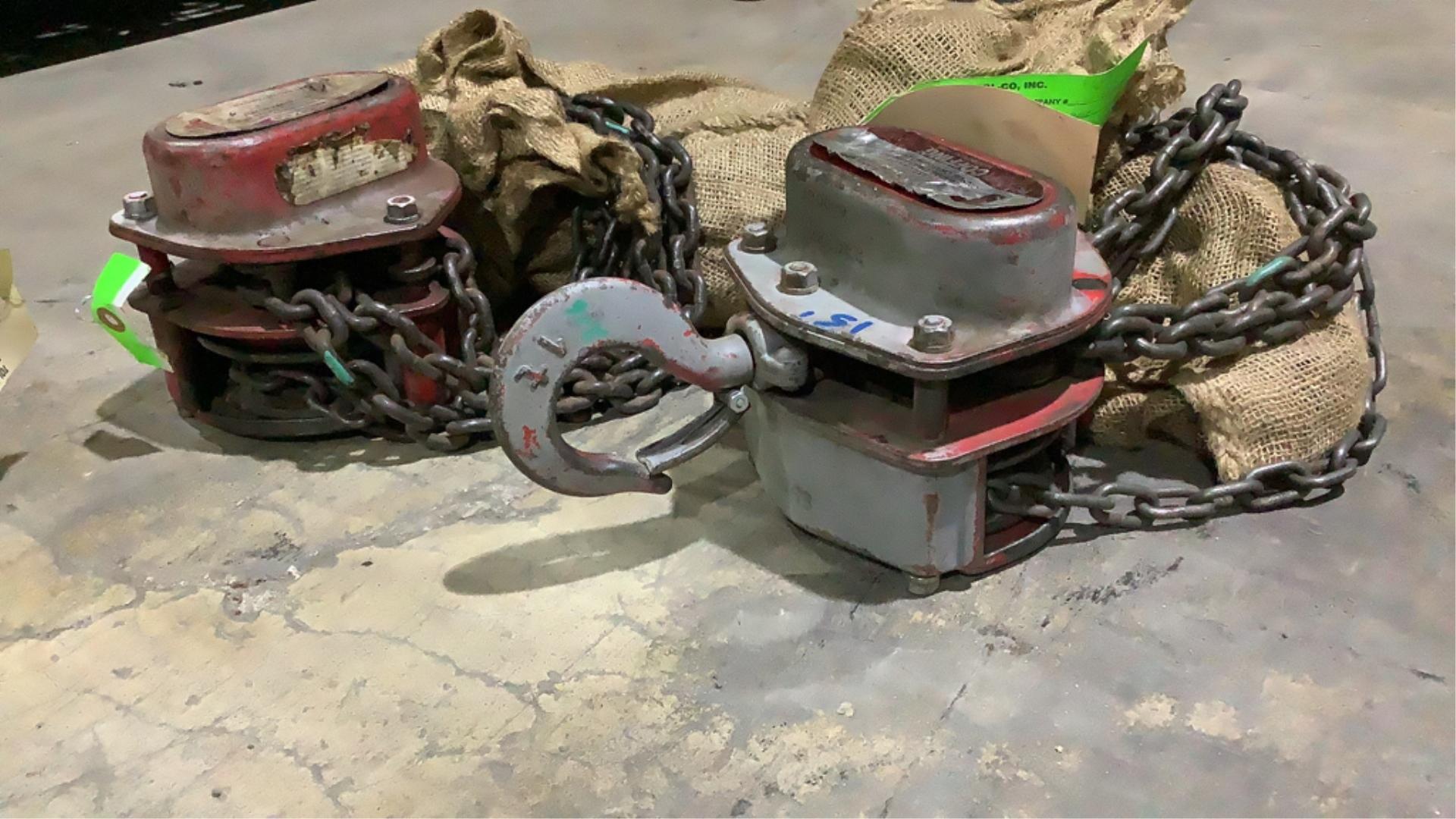 (qty - 2) 1 Ton Chain Hoists-