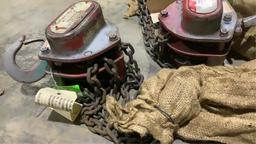 (qty - 2) 1 Ton Chain Hoists-