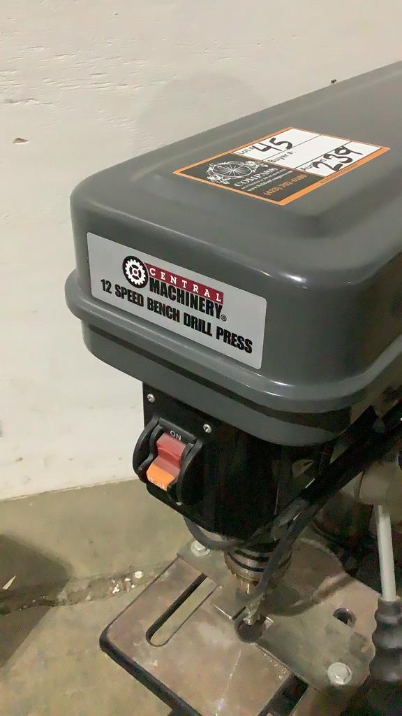 Central Machinery 12 Speed Bench Drill Press-