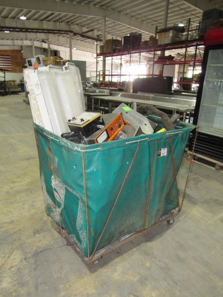 Rolling Bin and Contents-