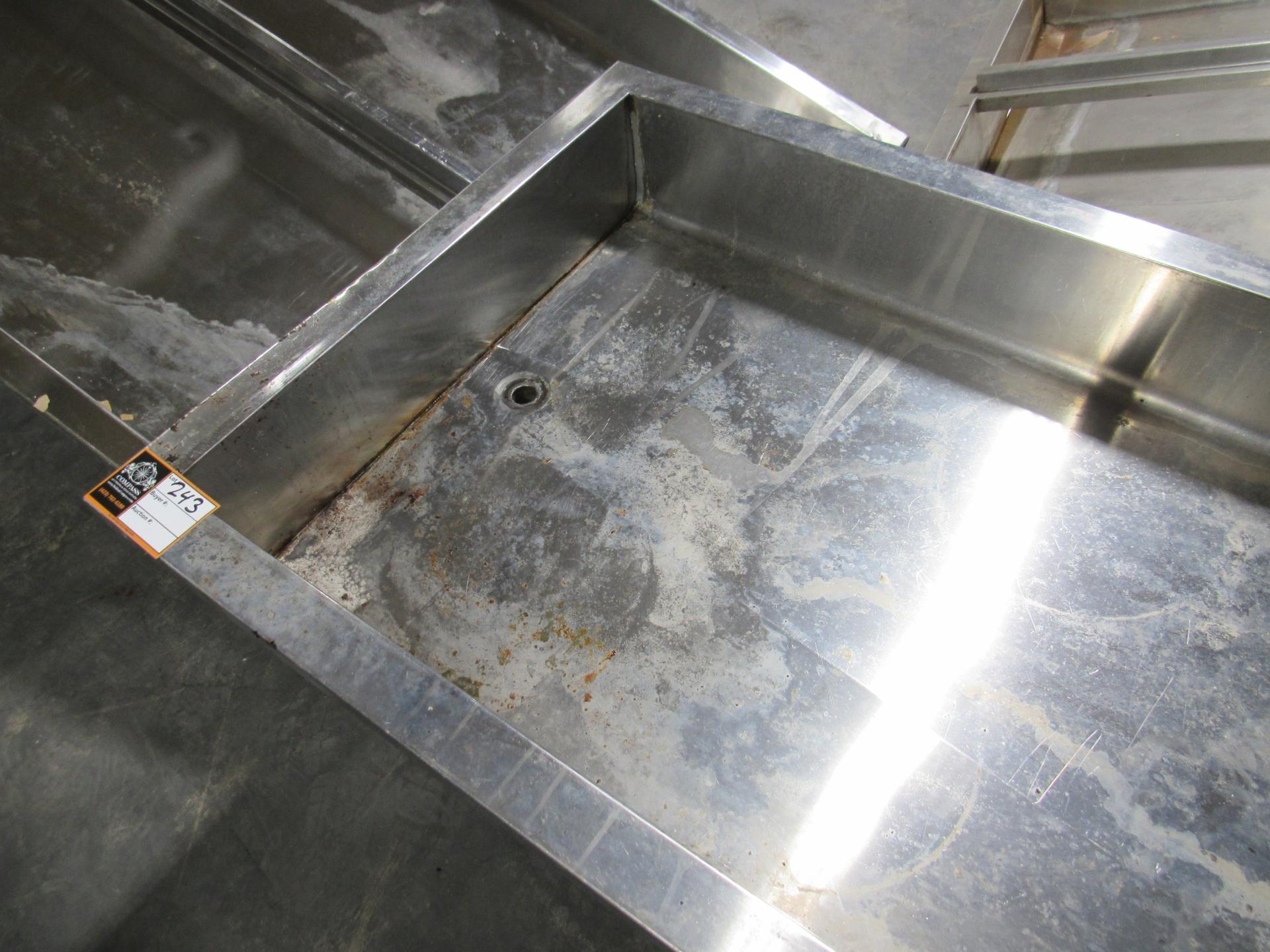 Stainless Steel Basin With Refrigerator-