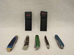 (qty - 5) Assorted Pocket Knives-