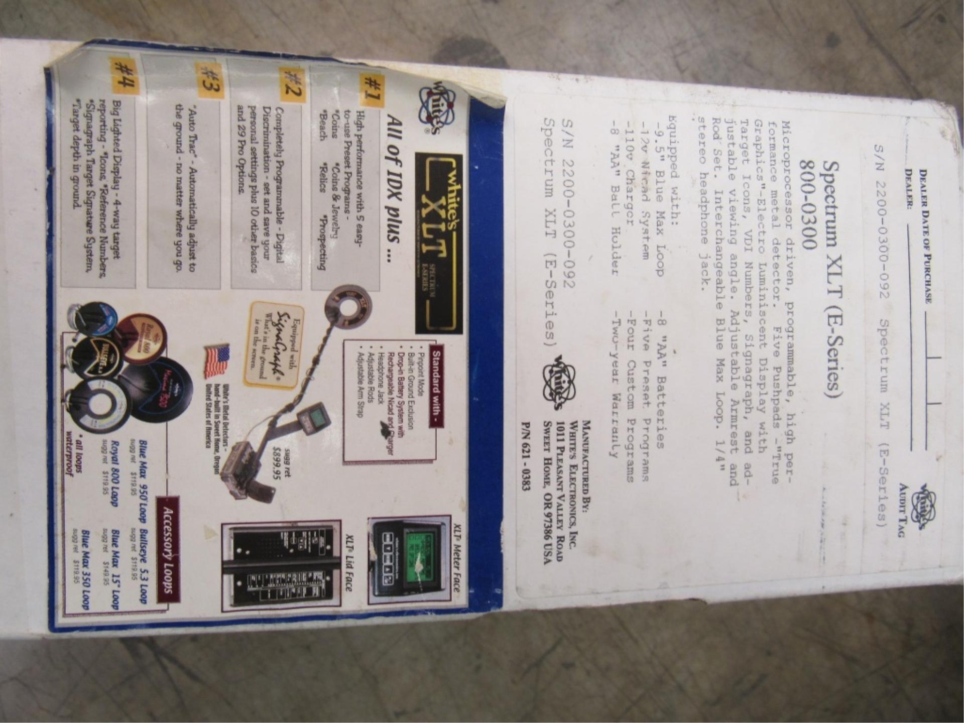White's XLT Metal Detector-
