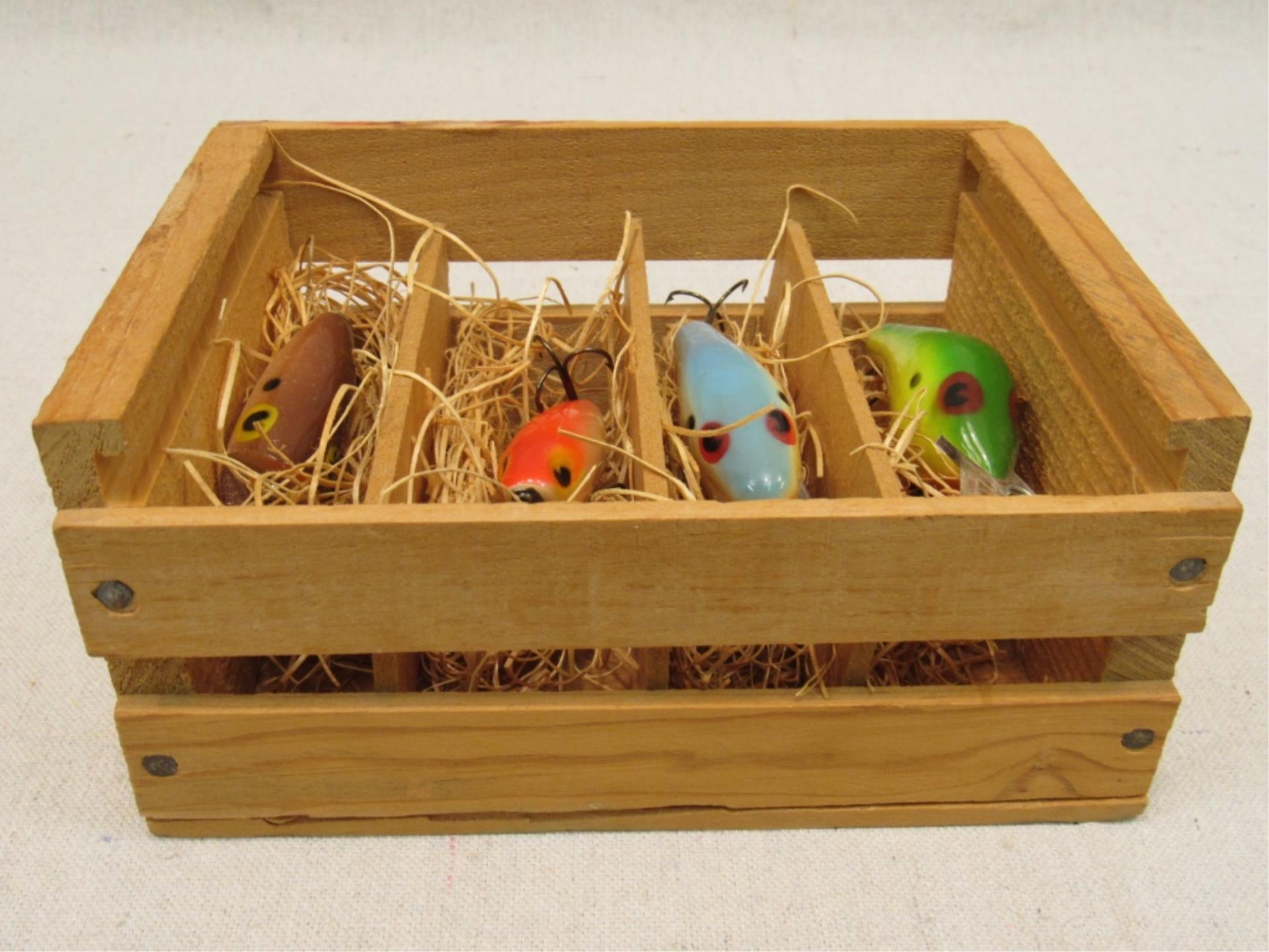 (qty - 4) Poe's Lures and Box-