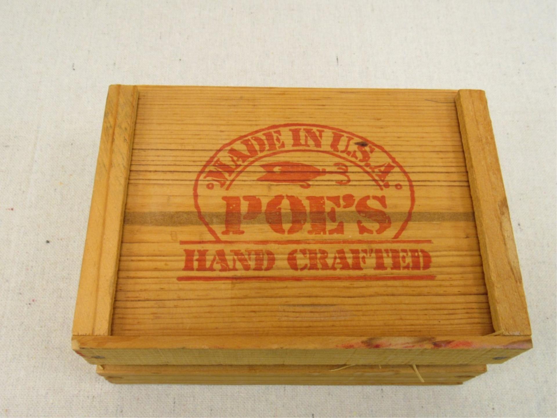 (qty - 4) Poe's Lures and Box-