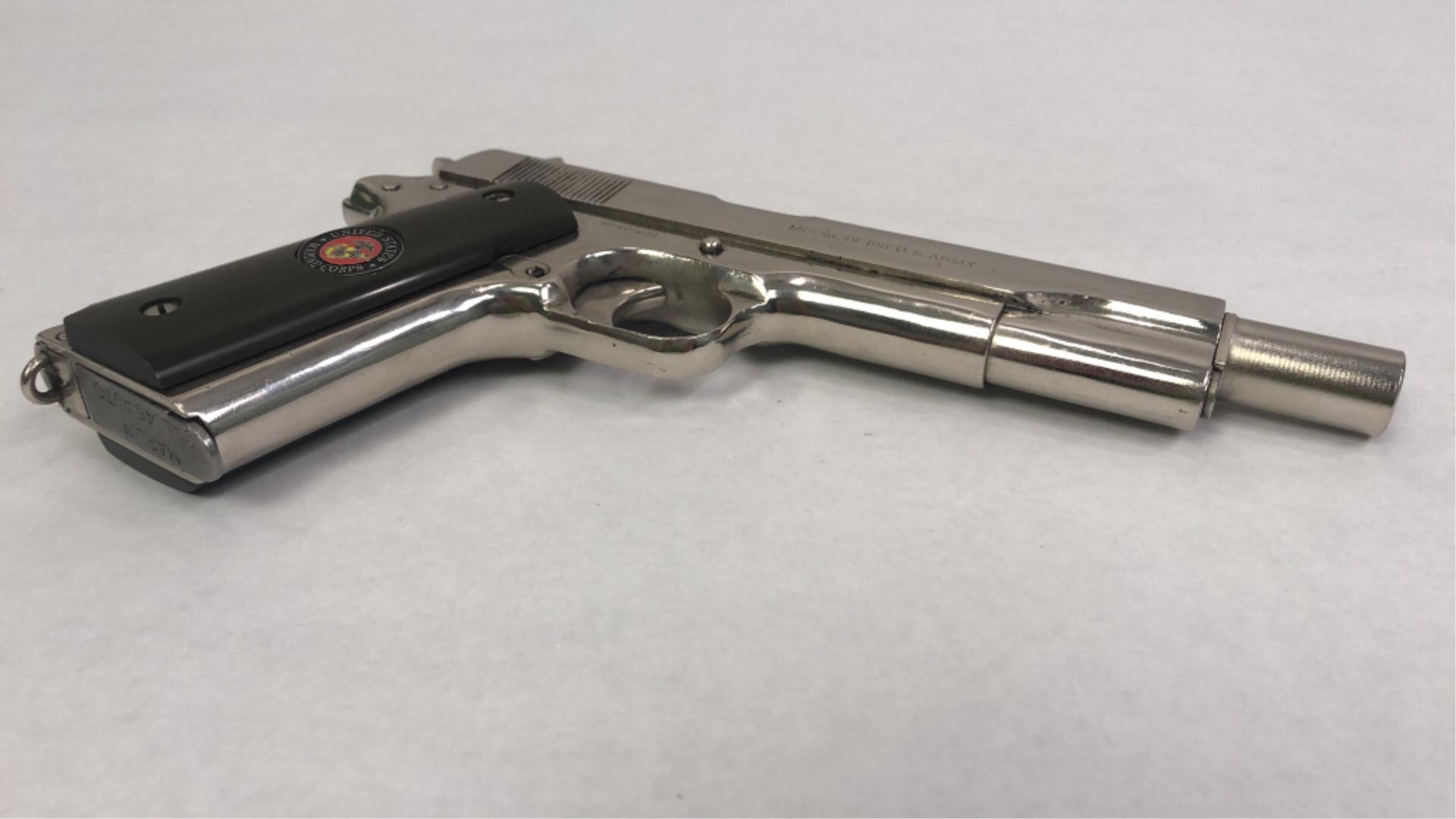 Nickel plated 1918 Colt model 1911 U.S. Army .45-