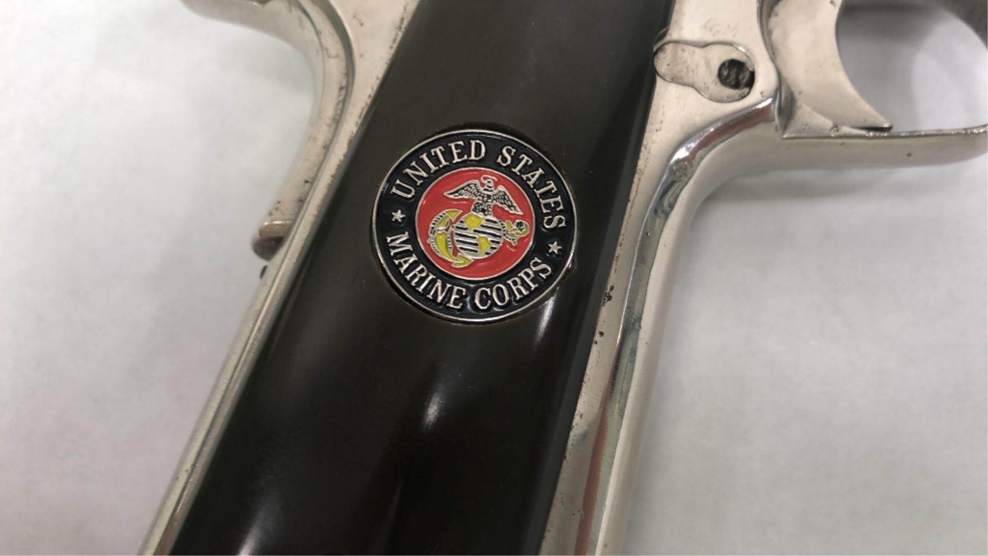Nickel plated 1918 Colt model 1911 U.S. Army .45-