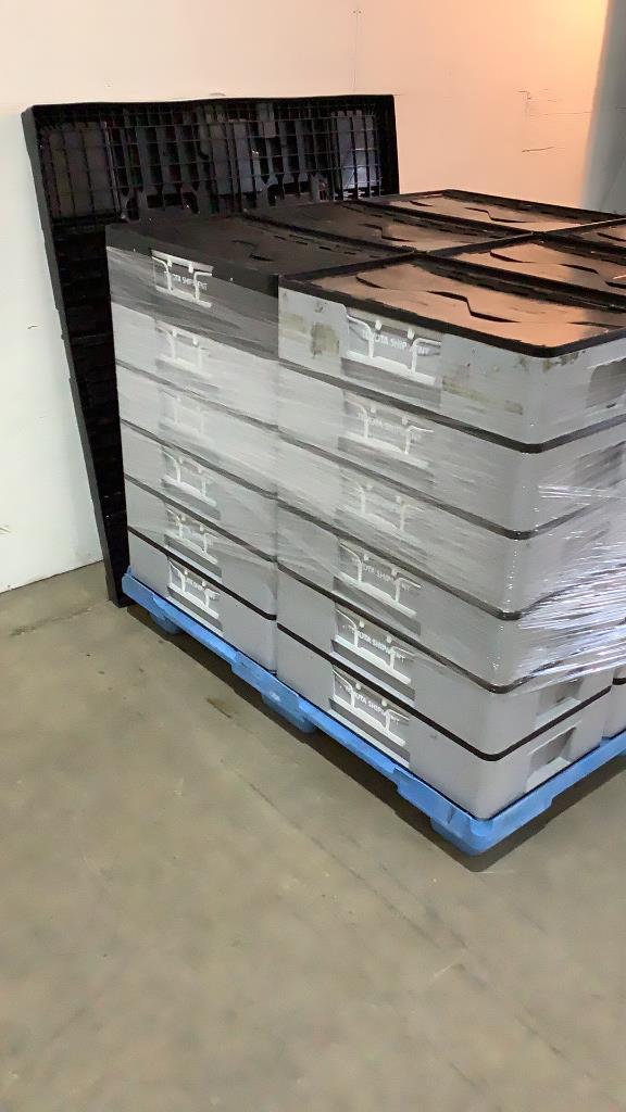 (36) Flextote Inter lock Storage Bins