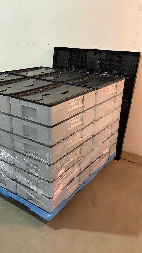 (36) Flextote Inter lock Storage Bins