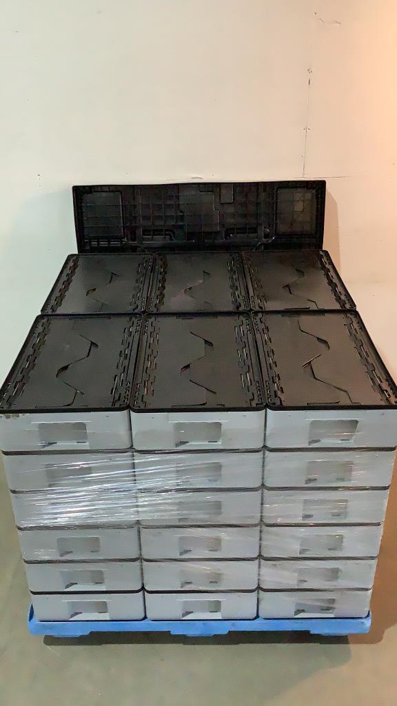 (36) Flextote Inter lock Storage Bins