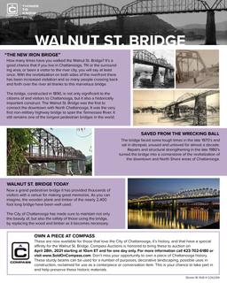 (10) Walnut St Bridge Wood Planks