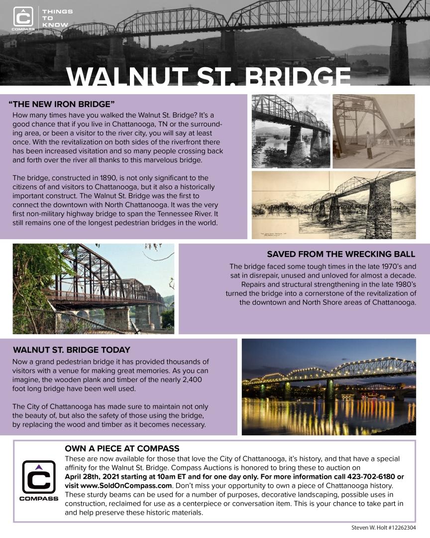 (5) Walnut St Bridge Wood Planks